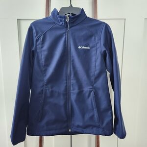 Columbia Kruser Ridge II Softshell water and wind resistant jacket, medium, navy